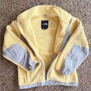 The North Face Yellow and Gray Zip-Up Jacket